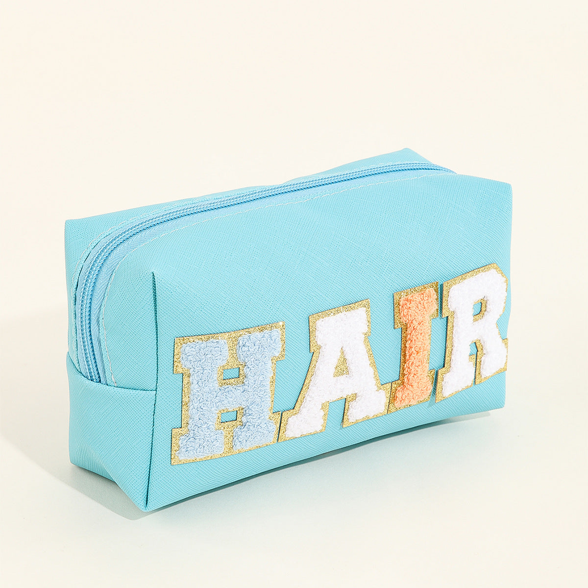 Wholesale Towel PU Embroidered Letter Cloth Sticker Waterproof Storage Bag